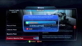 Mass Effect 3 - Multiplayer opening 36 premium spectre packs + Victory Pack