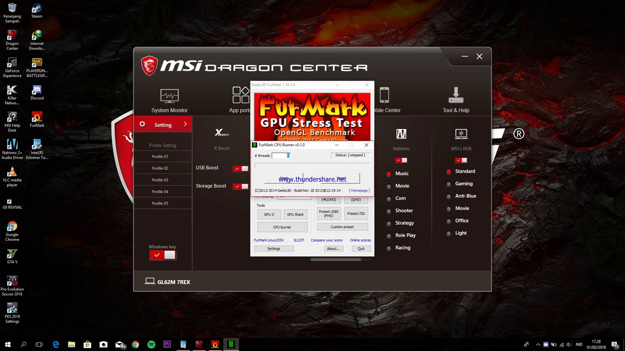 MSI GL62M 7REX Test Stress Cpu After Undervolt YouTube Msi gl62m 7rex test stress cpu after undervolt youtube