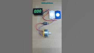 Powering LED Light and Voltmeter from DC Motor Generator | #shorts #dcmotor