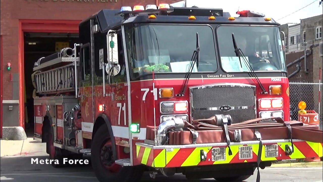 Chicago Fire Dept Engine 71 Responding - YouTube