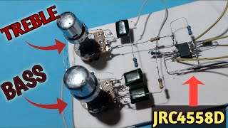 Bass and Treble Control using 4558 | DIY Audio Tone Control Circuit 4558 Adjustment