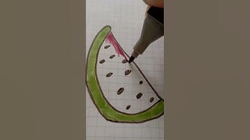 #watermelon #drawing #drawingcoloringandpaintingforkids #tiktok