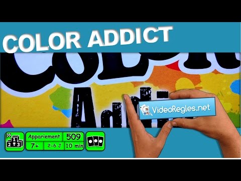 COLOR ADDICT - ENGLISH - 110 card game.