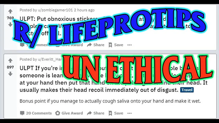 Reddit Unethical Life Pro Tips Best Of The Week #2  r/UnethicalLifeProTips