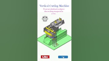 Vartical Cutting Machine Mechanism#3d#machine #engineering #solidworks #shorts #reels #cad #trending
