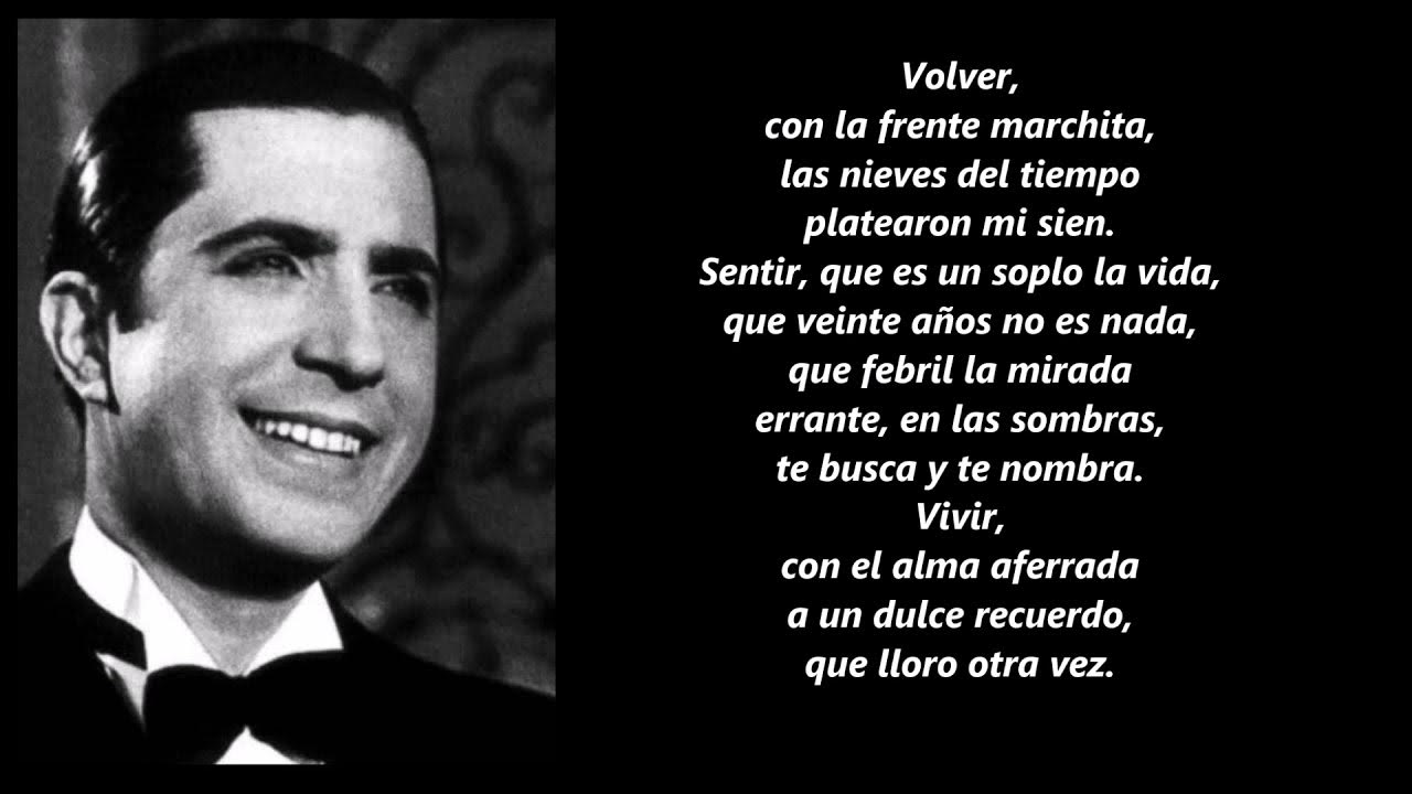 CARLOS GARDEL: VOLVER - (LETRA / LYRICS) #carlosgardel #tango #musicapopular CARLOS GARDEL: VOLVER - (LETRA / LYRICS) #carlosgardel #tango #musicapopular