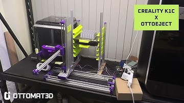 OTTOeject + Creality K1C = Nonstop 3D Printing