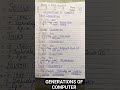 GENERATIONS OF COMPUTER. TTARGET BANK AND INSURANCE EXAM.. #bankexam #govtjobs #sbi #ibps #rrb #exam