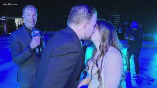 Valentine's Day wedding with Disney on Ice at Golden 1 Center