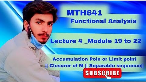 Mth641 lecture 4 | topic 19 to 22 | mth641 short lecture | limit point or accumulation point #vulec