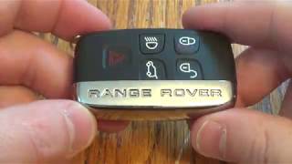 diy - how to change smartkey key fob battery on range rover