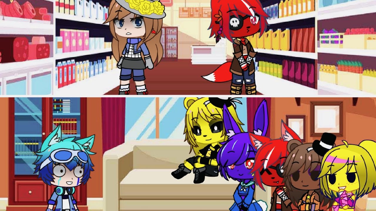 Один день с девушками аниматрониками и встреча с Карен/FNIA/Gacha Club/13+