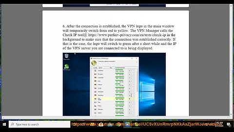 Set up Perfect Privacy VPN on Windows 10