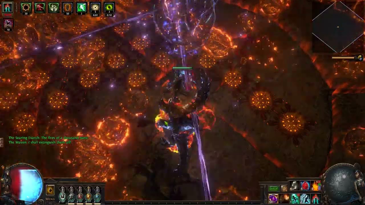 3.21 Hardcore Crucibe -- Uber Exarch vs Molten Strike Int stack