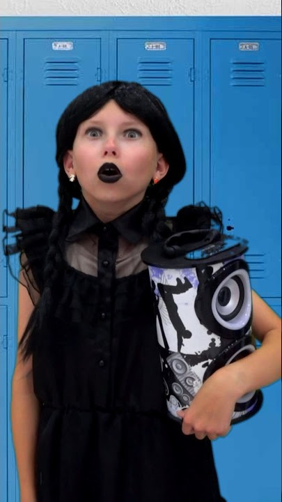 Wednesday Addams ans Enid dancce at school #shorts #dance  #wednesday
