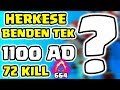 1100 AD ( BİN YÜZ AĞDE!! ) 72 KILL!! KARA HASATI RITO BU ŞAMPİYON İÇİN ÇIKARMIŞ!! | Barış Can