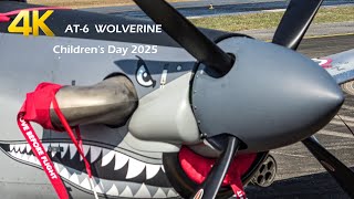 เครองบนโจมต At-6 Wolverine บนโชวงานวนเดก 2025 กองบน 41 เชยงใหม