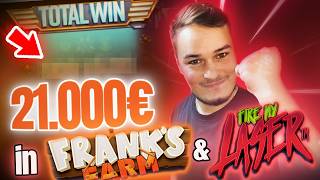 21.000€ in Frank`s Farm & Fire My Laser🤫 (German/English) Casino Highlight