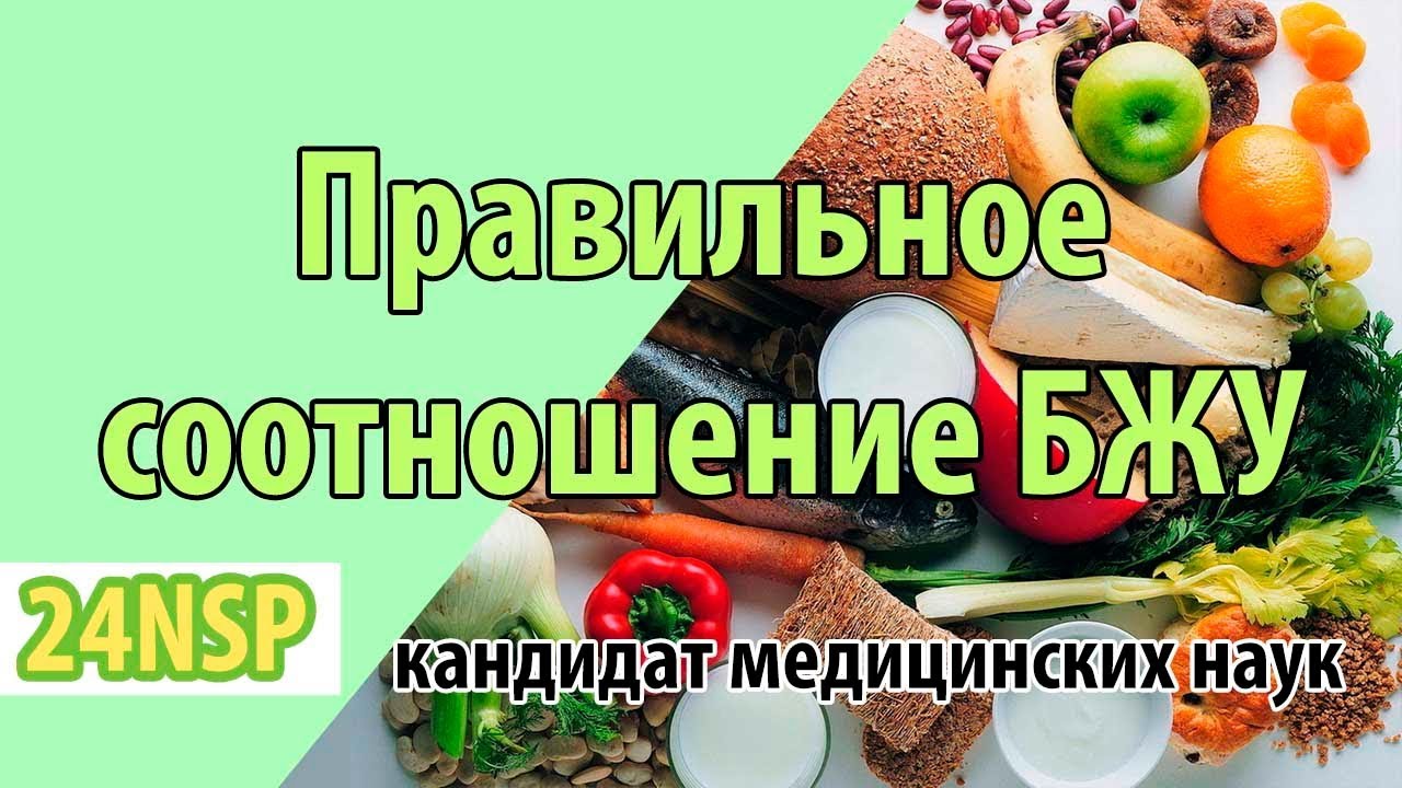 Правильное соотношение БЖУ в рационе при правильном питании.