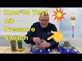 Gas Training - How To Test Air Pressure Switches In Gas Boilers - Fault Finding