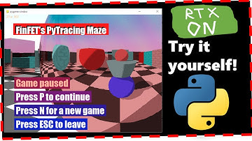 Early Gameplay - Pytracing maze - My 3D game with Ray Tracing in Python - Pre-release