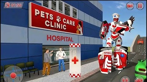 Ambulance Robot City Rescue Simulator - Android Gameplay