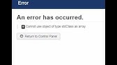 Cannot use object of type stdClass as array ( Joomla- FIXED!!!) - YouTube Cannot Use Object Of Type Stdclass As Array ( Joomla- Fixed!!!) - Youtube