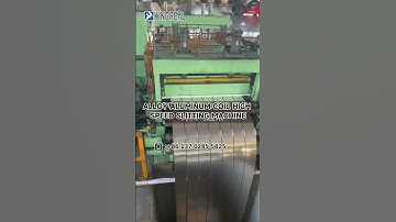 How to slitting the Alloy Aluminum Coil to the strip? High Presicion Coil Slitting Machine