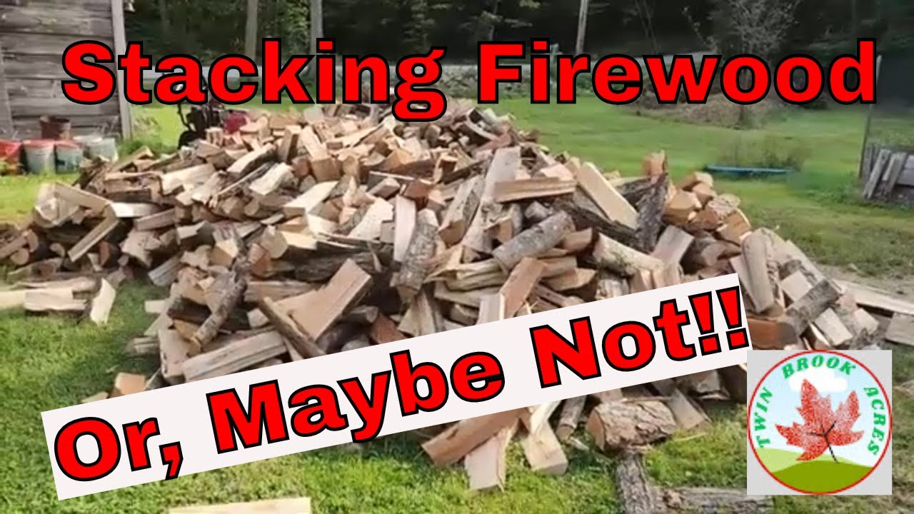 Firewood Stacking - Or Is It Shed Repairs? Part 1 - YouTube
