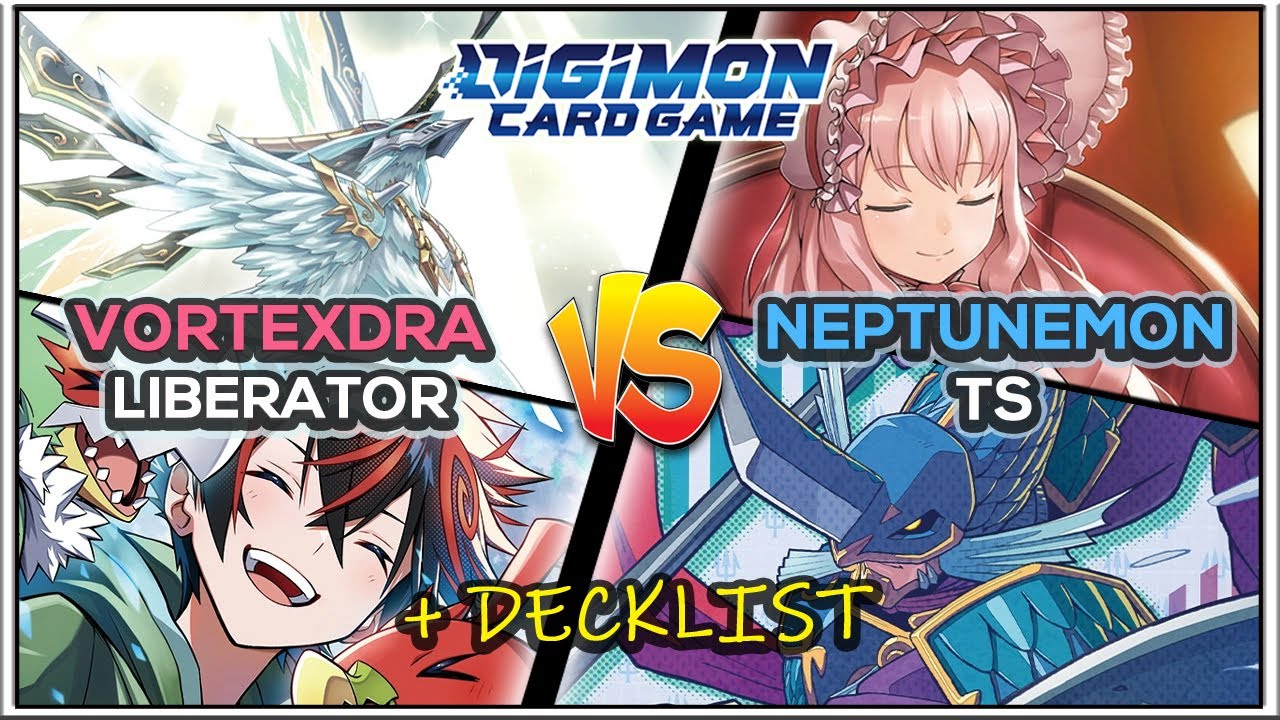 *NEW* Vortexdramon vs Neptunemon • EX11 Gameplay | DCGO + Decklist | Digimon TCG