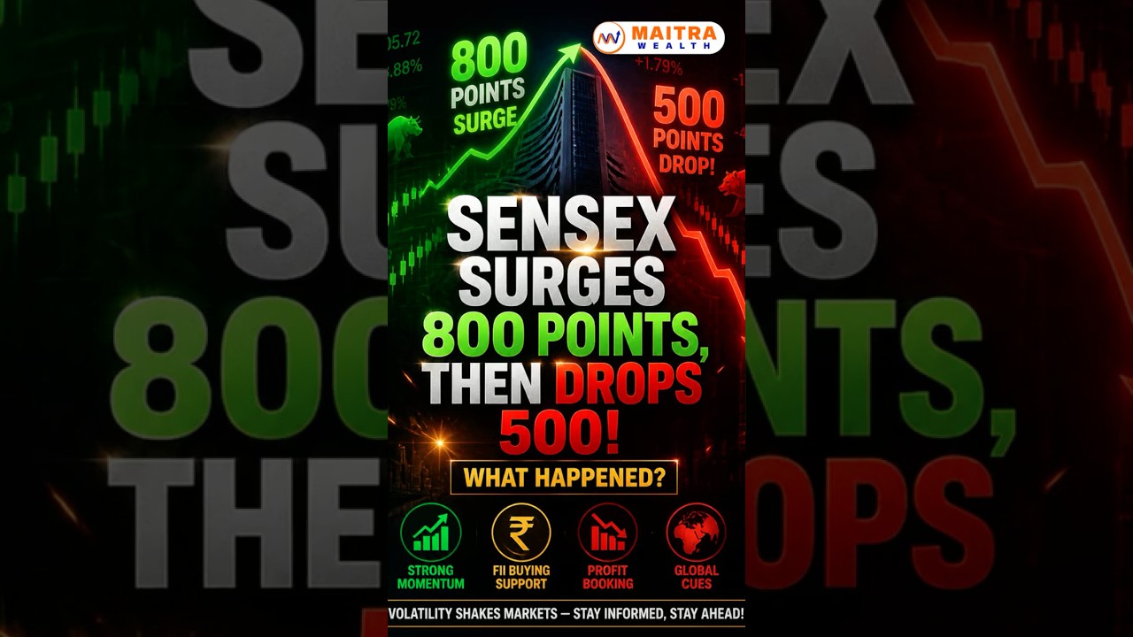 Sensex Surges 800 Points, Then Drops 500! What Happened?