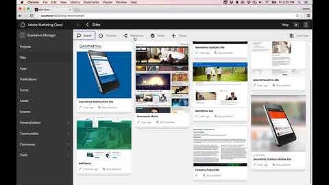 Learn to use Adobe Experience Manager Touch-optimized UI with search.