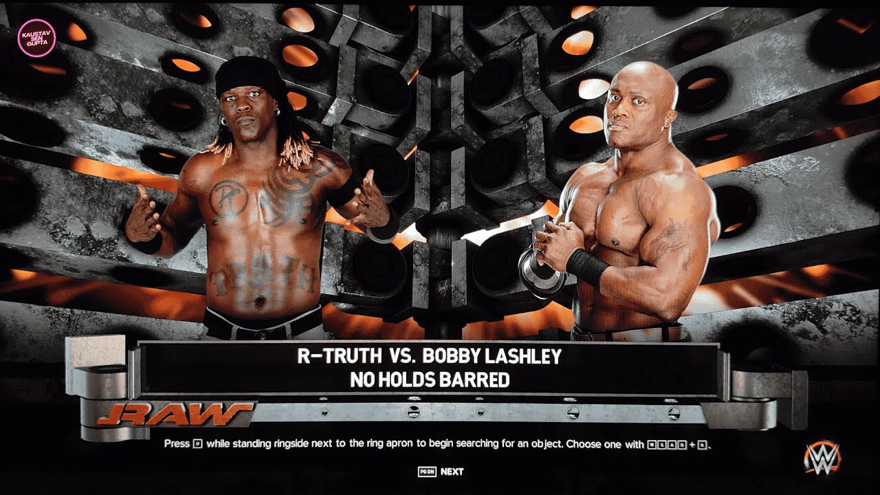 🔥 RTruth vs Bobby Lashley No Holds Barred Match WWE 2K23 Gameplay
