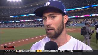 Los angeles dodgers vs chicago cubs highlights game 1 postgame
interview mlb playoffs