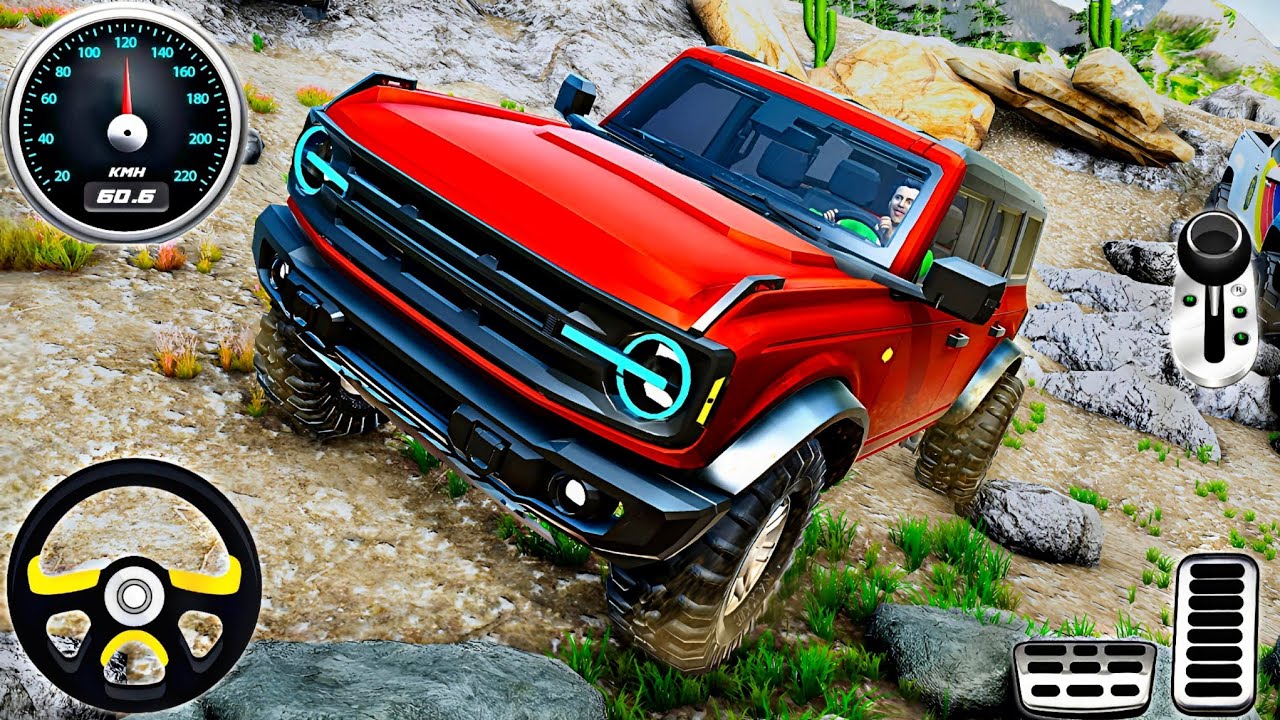 4x4 Offroad Mahindra Jeep Driving 3D - Mud & Rocks Spintrials SUV Car Driver : Android Gameplay 