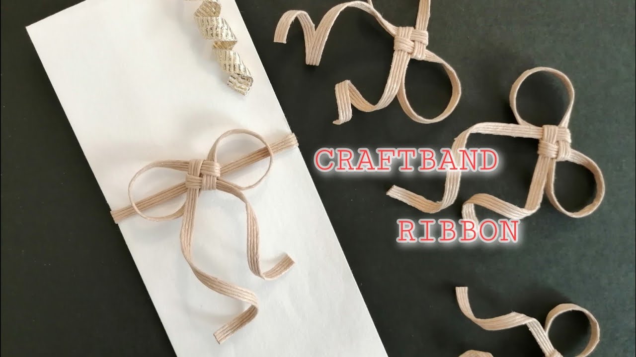 クラフトバンドで作る リボン🎀叶結び how to make craftband RIBBON YouTube