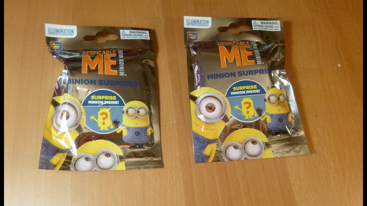 2 Despicable Me Minion Surprise Blind Bags opening unboxing review Unboxalot 053