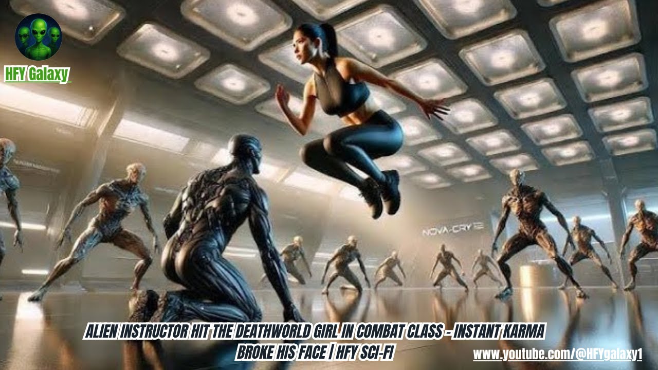 Alien Instructor Hit the Deathworld Girl in Combat Class - Instant Karma Broke His Face | HFY Sci-Fi