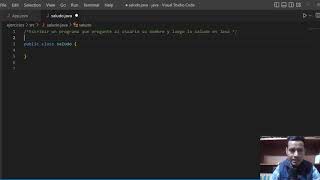 Escribir un programa que pregunte al usuario su nombre y luego lo salude en Java
