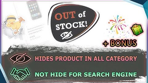 Opencart Extension (Out Of Stock, Hide Empty Categories, Disabled Options)