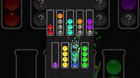 Ball sort color water puzzle level 75