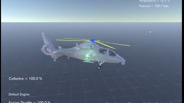 Silantro Unity3D Helicopter Simulator: WZ-19 Flight Test