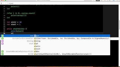 IOS Swift Ders 14: While döngüsünün kullanımı