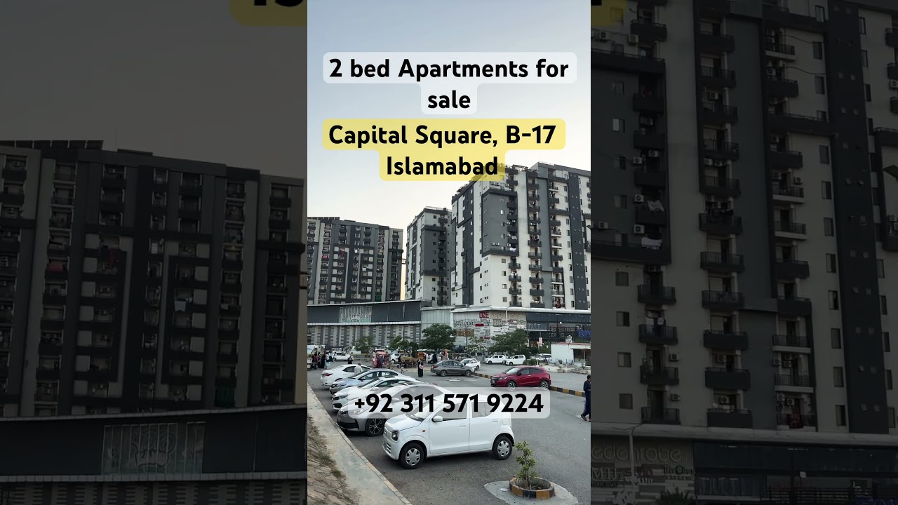 2 Bed Apartment for sale in Capital Square B-17 multi gardens Islamabad 