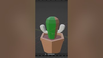 Low Poly Cactus Blender Timelapse!