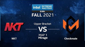 CS:GO - NKT vs. Checkmate [Mirage] Map 1 - IEM Fall Closed Qualifiers 2021 - UB - Asia
