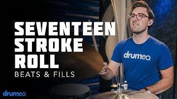 How To Play A Seventeen Stroke Roll On The Drums - Drum Rudiment Lesson