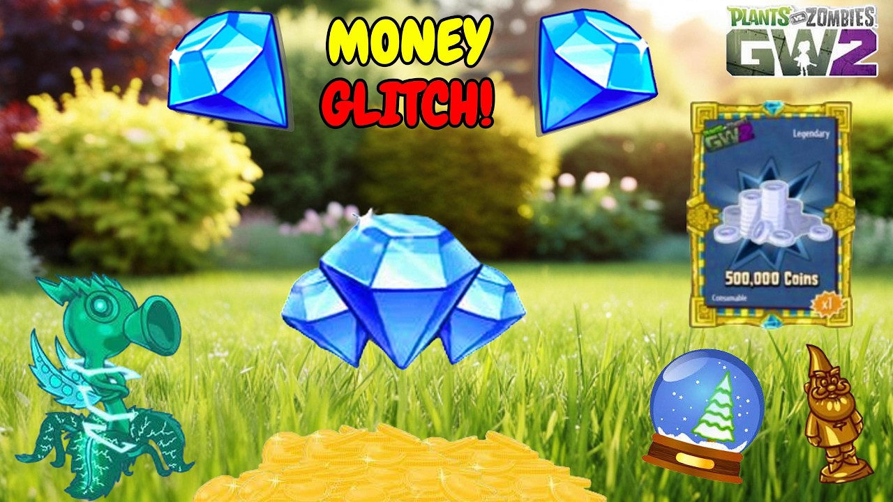 INSANE SOLO INFINITE COINS AND SNOW GLOBE GLITCH IN PVZ GW2! (BEST METHOD!)