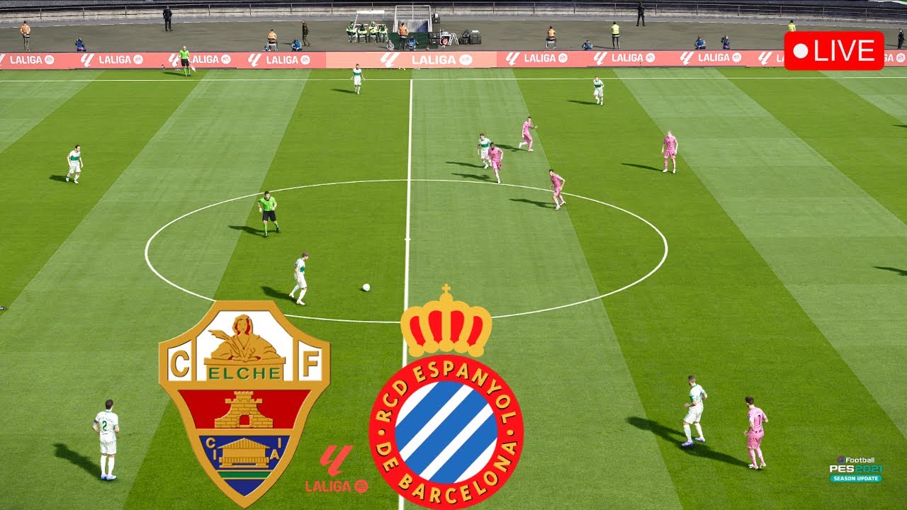 Elche vs Espanyol • La Liga 2025/26 • PES 21 Match Simulation - YouTube
