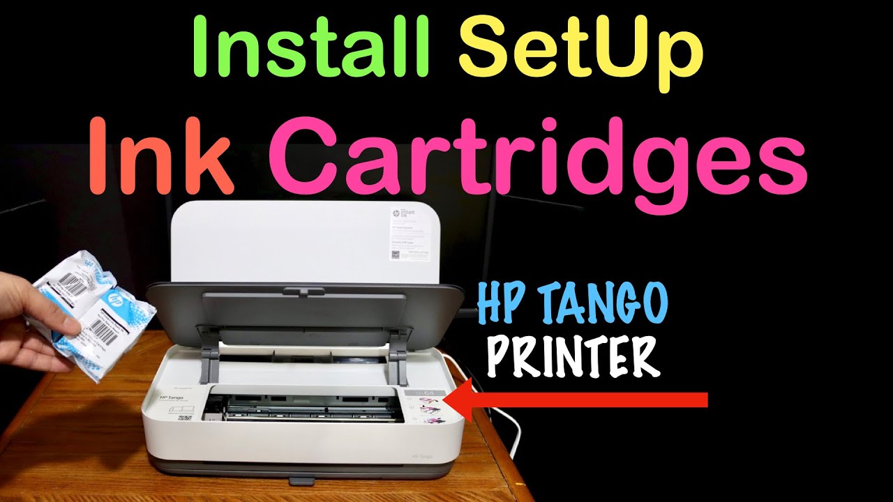 HP Tango Install SetUp Ink Cartridges. YouTube